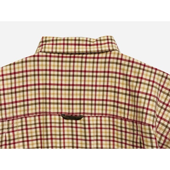 Braeval Men Shirt TIERA Check Wool Blend Flannel Paddock Ascot Shepherd Vent XL - Picture 9 of 14